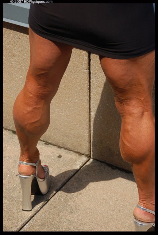 image of huge muscular calves